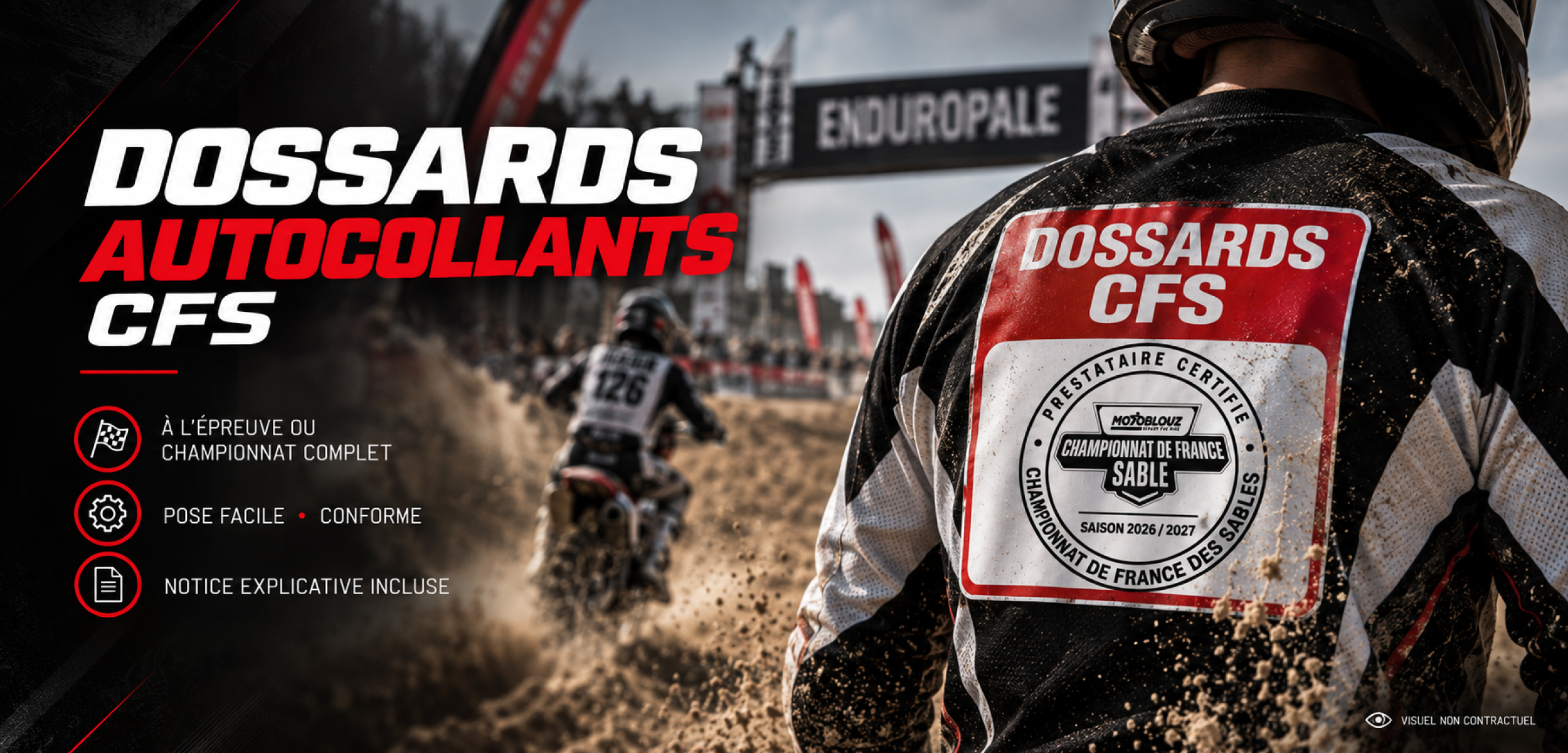 Dossard autocollant CFS slide 1