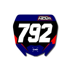 Stickers transparent Pro Circuit Showa noir Kit déco motocross semi & 100% personnalisé