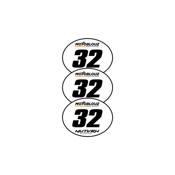 FONDS DE PLAQUES RONDE DES SABLES Kit déco motocross semi & 100% personnalisé