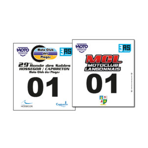 Dossard autocollant sable cfs kit déco motocross