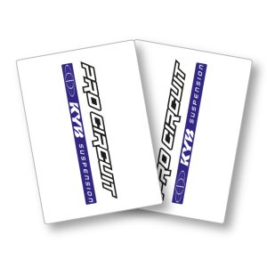 Stickers transparent Pro Circuit KYB noir Kit déco motocross semi & 100% personnalisé