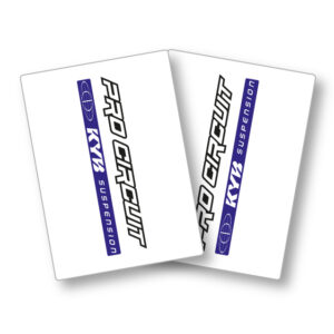 Stickers transparent Pro Circuit KYB rouge Kit déco motocross semi & 100% personnalisé