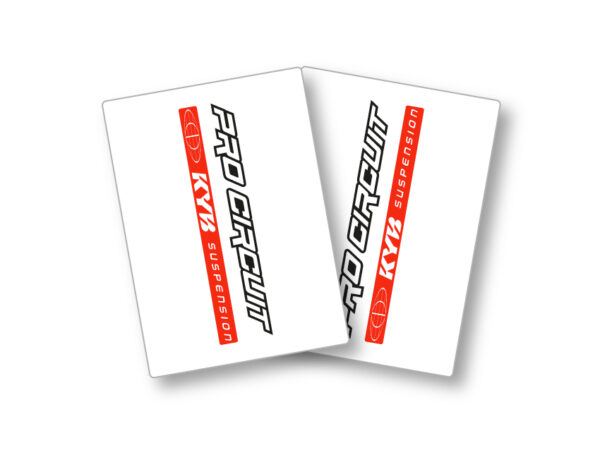 Stickers transparent Pro Circuit KYB rouge Kit déco motocross semi & 100% personnalisé