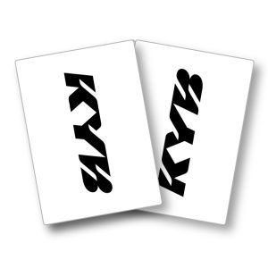 Stickers transparent Showa Kit déco motocross semi & 100% personnalisé