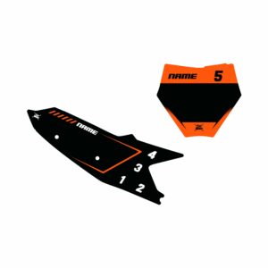 FONDS DE PLAQUES SX / SXF / EXC-F FLEX Kit déco motocross semi & 100% personnalisé