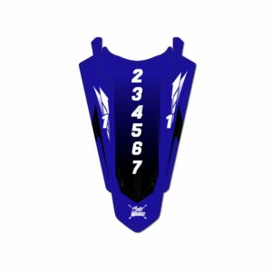 GARDE BOUE ARRIERE YAMAHA PLAZE Kit déco motocross semi & 100% personnalisé