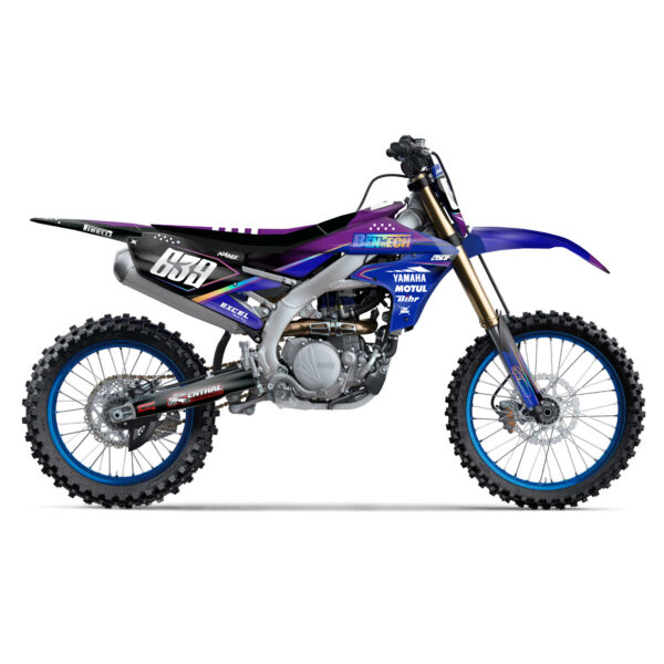 Kit déco motocross semi personnalisé kuth pour Yamaha YZ / YZF