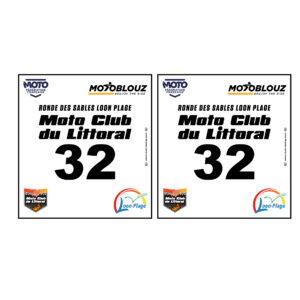 FONDS DE PLAQUES RONDE DES SABLES Kit déco motocross semi & 100% personnalisé