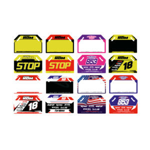 KIT DÉCO 100% PERSONNALISÉ POUR CASQUE Kit déco motocross semi & 100% personnalisé