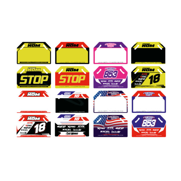 PITBOARD – PANNEAUTAGE Kit déco motocross semi & 100% personnalisé