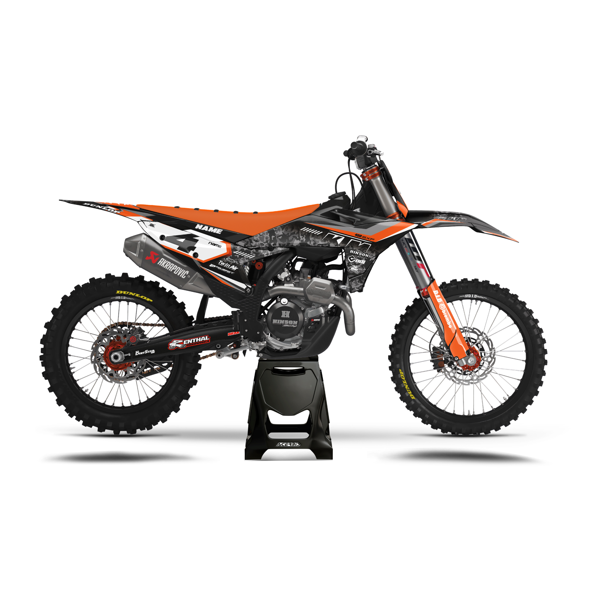 KIT DÉCO SEMI PERSONNALISÉ SX/F BLOQ KIT DÉCO SEMI PERSONNALISÉ SX/F BLOQ Kit déco motocross semi & 100% personnalisé