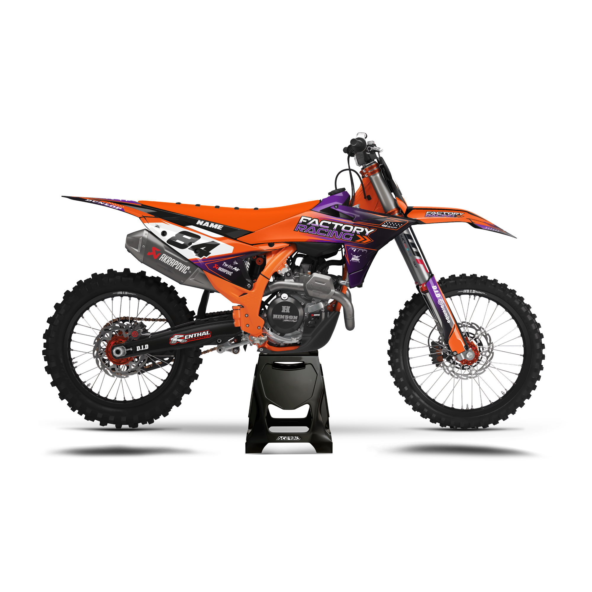 KIT DÉCO SEMI PERSONNALISÉ SX/F IRON CLASSIC KIT DÉCO SEMI PERSONNALISÉ SX/F IRON CLASSIC Kit déco motocross semi & 100% personnalisé