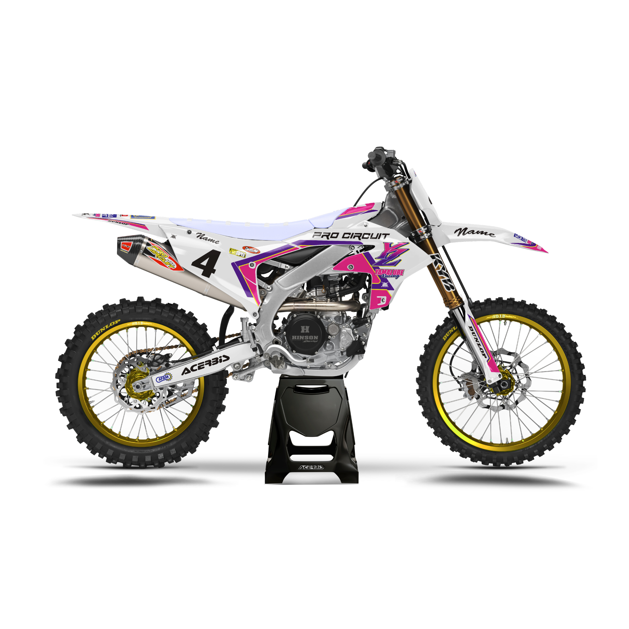 KIT DÉCO SEMI PERSONNALISÉ YAMAHA THE NINETIES KIT DÉCO SEMI PERSONNALISÉ YAMAHA THE NINETIES Kit déco motocross semi & 100% personnalisé