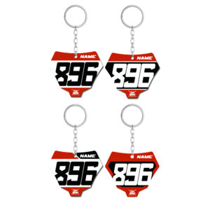 Porte clé mini plaque GASGAS Kit déco motocross semi & 100% personnalisé