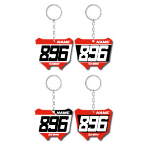 Porte clé mini plaque Honda Kit déco motocross semi & 100% personnalisé