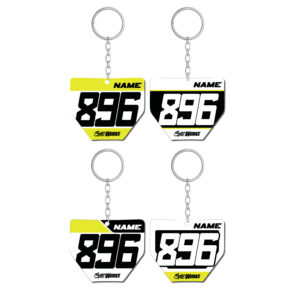 Porte clé mini plaque HUSQVARNA Kit déco motocross semi & 100% personnalisé