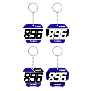 Porte clé mini plaque Yamaha Kit déco motocross semi & 100% personnalisé