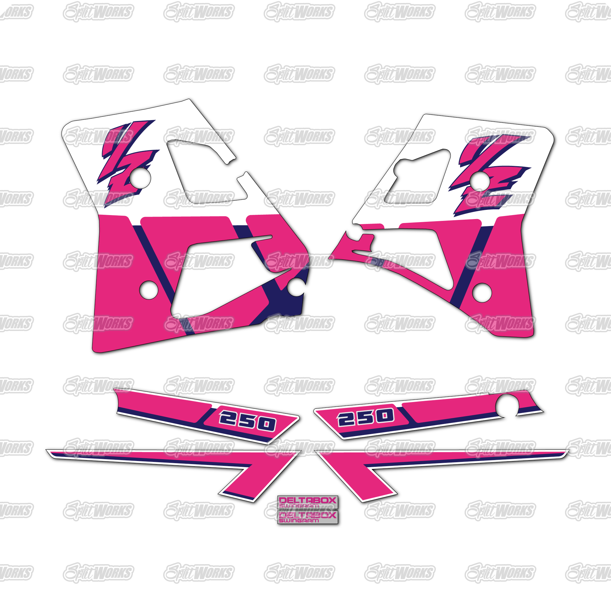 Kit déco ouies 250 YZ 1991 OEM Kit déco ouies 250 YZ 1991 OEM Kit déco motocross semi & 100% personnalisé