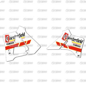 Kit déco ouies 250 YZ Chesterfield Kit déco motocross semi & 100% personnalisé