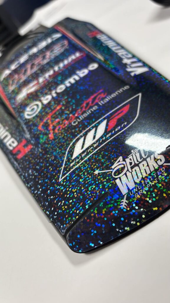 NOS OPTIONS 13 kit deco splitworks mx motocross pesonnalise cfs special holo chrome 2
